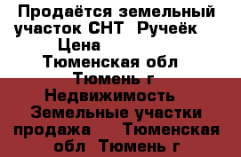 Продаётся земельный участок СНТ «Ручеёк» › Цена ­ 400 000 - Тюменская обл., Тюмень г. Недвижимость » Земельные участки продажа   . Тюменская обл.,Тюмень г.